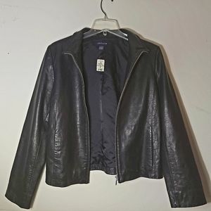 100% leather, Ann Taylor, Black, Medium, Leather Jacket. Tag on! RARE FIND